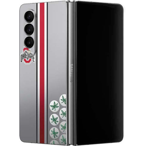 Ohio State University Buckeyes Galaxy Z Fold4 5G Skin